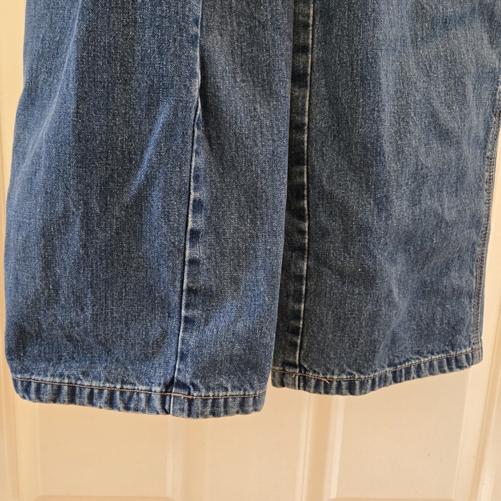 Vintage 90s Levi Strauss & Co Overalls S Medium Blue Wash 100% Cotton Denim - Picture 7 of 11